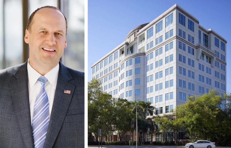 KBS CEO Marc DeLuca and One Town Center.