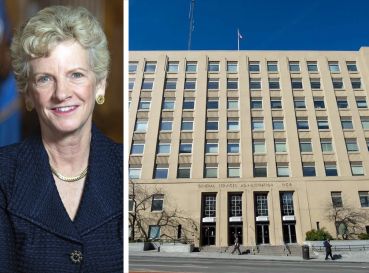 GSA Administator Robin Carnahan and 301 Seventh Street SW, Washington, D.C.