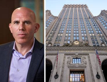 RXR CEO Scott Rechler and The Helmsley Building.