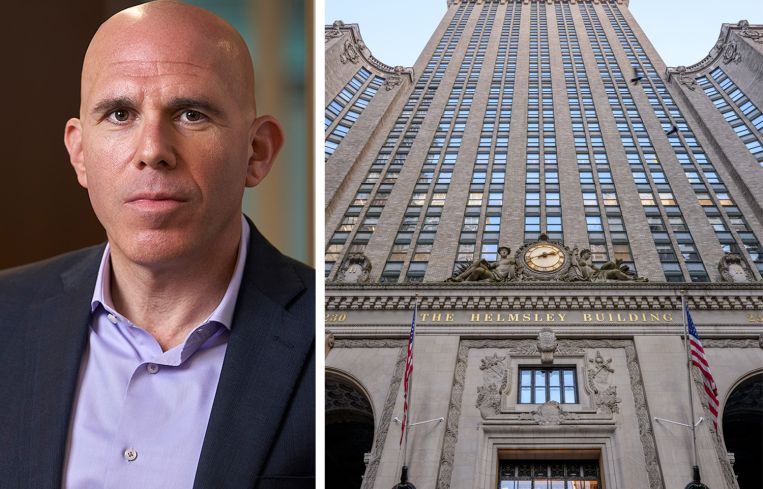 RXR CEO Scott Rechler and The Helmsley Building.