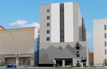 Rendering of Silos Apartments in Salt Lake City, Utah.