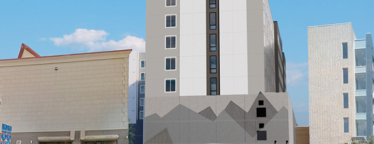 Rendering of Silos Apartments in Salt Lake City, Utah.