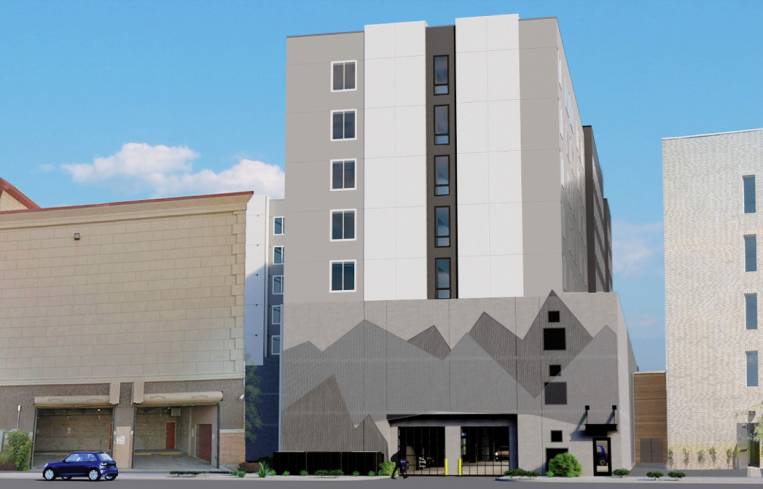 Rendering of Silos Apartments in Salt Lake City, Utah.