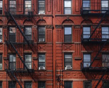 Apartment buildings in Manhattan.