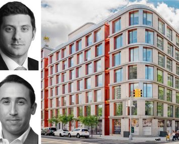 JLL's Aaron Niedermayer and Ethan Stanton, and 28 Boerum Street, Brooklyn.