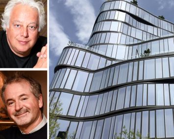 RFR co-founders Aby Rosen and Michael Fuchs, and 122 Greenwich Avenue.