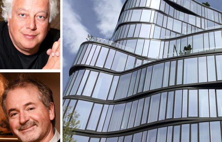 RFR co-founders Aby Rosen and Michael Fuchs, and 122 Greenwich Avenue.