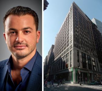 American Exchange Group Founder and CEO Alen Mamrout and 1375 Broadway.