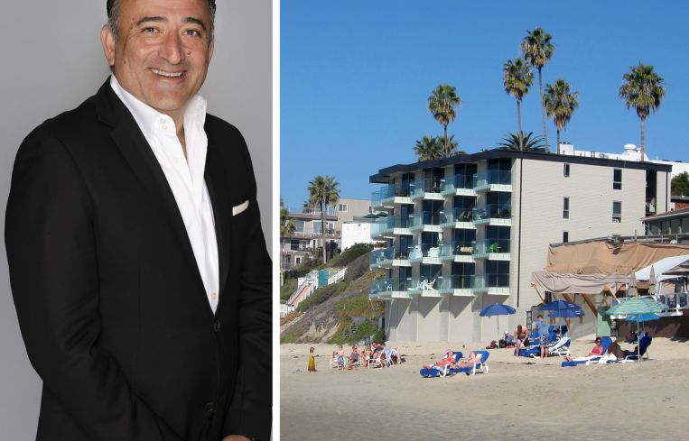 Highgate CEO Arash Azarbarzin and Pacific Edge Hotel in Laguna Beach, Calif.