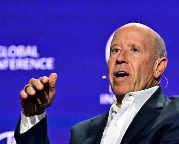 Barry Sternlicht, Chairman and CEO Starwood Capital Group, speaks during a panel at the Milken Institute Global Conference in Beverly Hills, California.