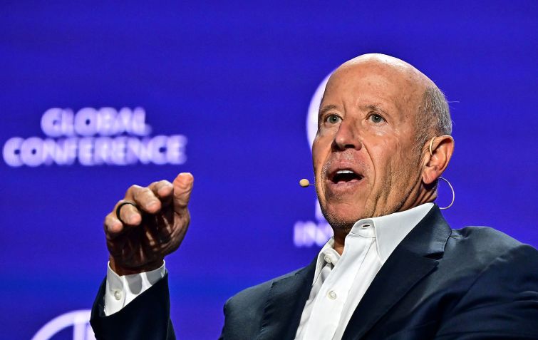 Barry Sternlicht, Chairman and CEO Starwood Capital Group, speaks during a panel at the Milken Institute Global Conference in Beverly Hills, California.