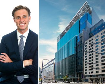 Benjamin Bass, executive managing director at JLL, and Zero Irving.