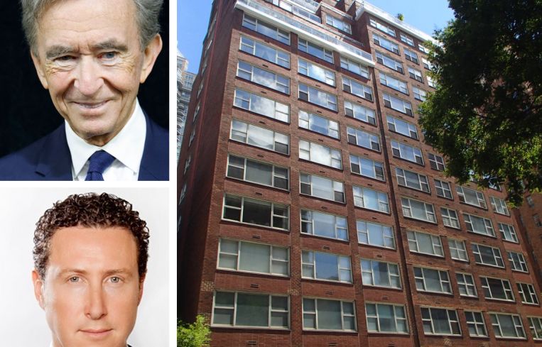 Bernard Arnault, CEO of LVMH, Nicholas Judson, principal Judson CRE, and 823 Lexington Avenue.
