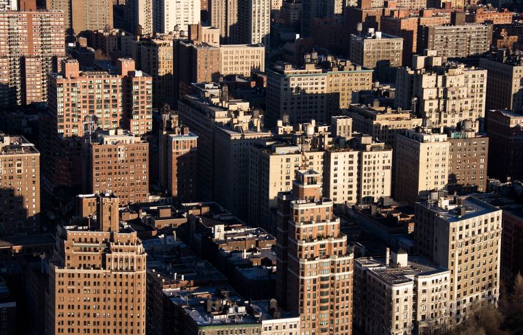 Apartment buildings in the Bronx.