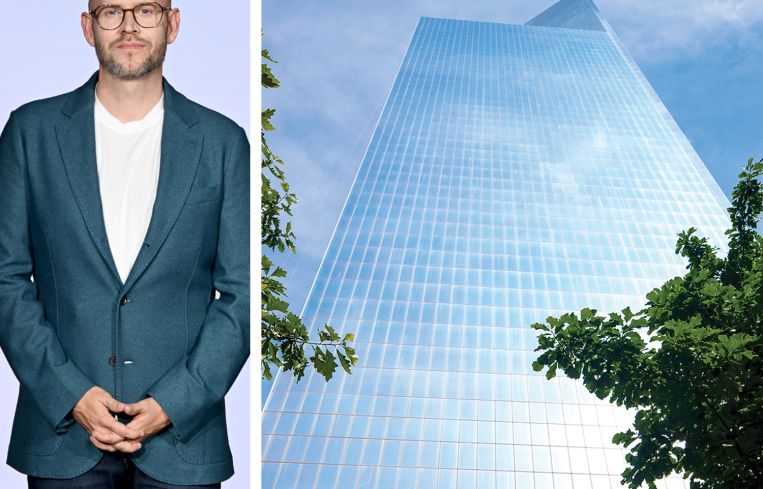 Spotify CEO Daniel Ek and 4 World Trade Center.