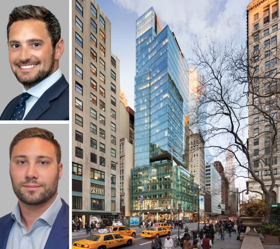 Cushman & Wakefield's David Mainthow and Nick Masi, and 505 Fifth Avenue.