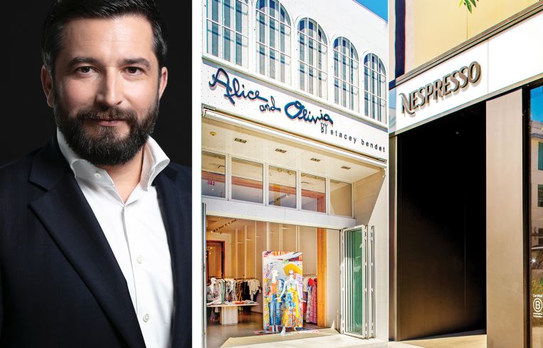 Dirk Goergen, DWS Americas CEO, and stores of the North Beverly Drive Retail Collection.