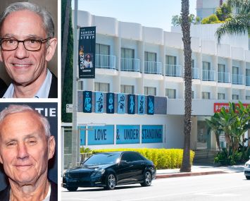 Hoteliers Ed Scheetz and Ian Schrager, and The Standard Hotel in West Hollywood, Calif.