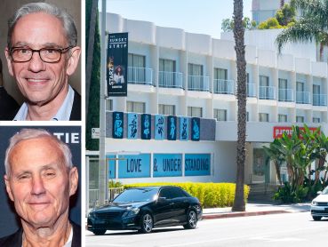 Hoteliers Ed Scheetz and Ian Schrager, and The Standard Hotel in West Hollywood, Calif.