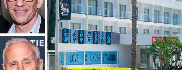 Hoteliers Ed Scheetz and Ian Schrager, and The Standard Hotel in West Hollywood, Calif.