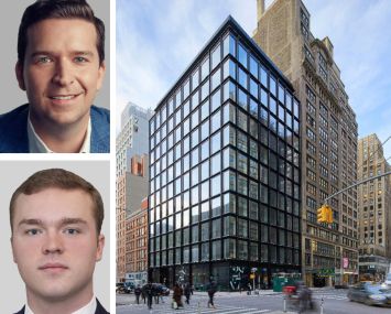 Cushman & Wakefield's Ethan Silverstein and Grant Potter, and 205 West 28th Street.