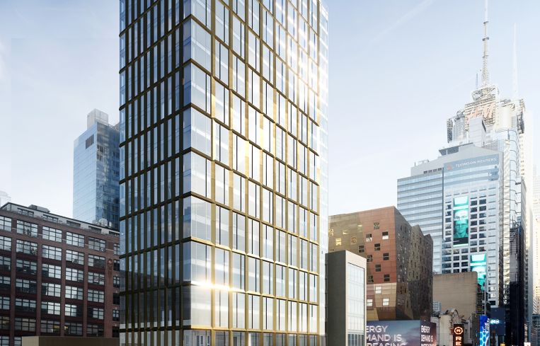A rendering of The Ellery's exterior.