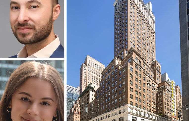 Newmark's JD Cohen and Ariel Hardwood, and 535 Fifth Avenue.