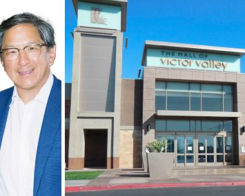 Macerich President and CEO Jackson Hsieh and The Mall of Victory Valley in Victorville, Calif.