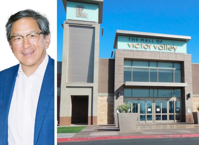 Macerich President and CEO Jackson Hsieh and The Mall of Victory Valley in Victorville, Calif.