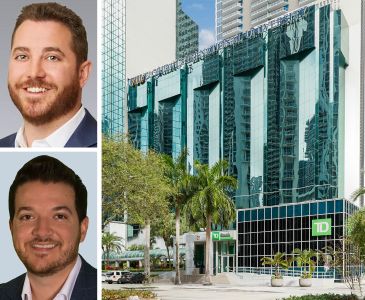 Colliers' Jake Freeman and Kevin Gonzalez, and 1101 Brickell Avenue, Miami.