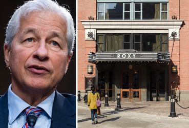 J.P. Morgan CEO Jamie Dimon and the Roxy Hotel in New York.