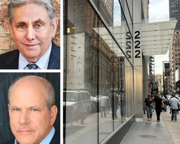 GFP Chairman Jeff Gural, TPG CEO Jon Winkelried, and 222 Broadway.