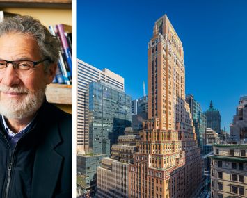 Jonthan Rose Companies President Jonathan Rose and the French Building at 551 Fifth Avenue.