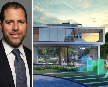 Madison Realty Capital co-founder Josh Zegen and a rendering of PIXL.