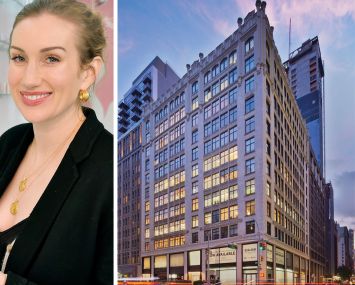 Merit Beauty founder Katherine Power and 450-460 Park Avenue South.