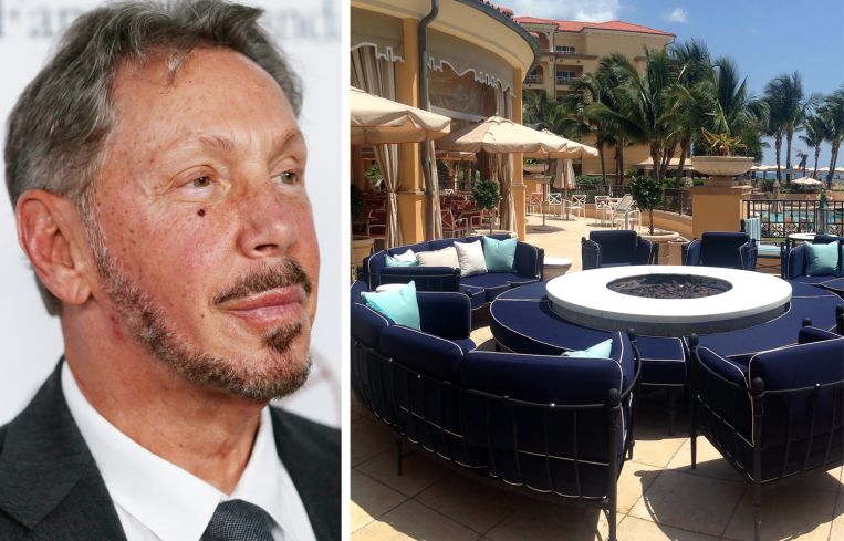 Larry Ellison and the Eau Palm Beach Resort.