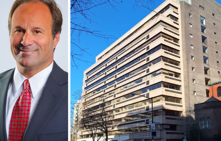 Duball President Marc Dubick and 1201 Connecticut Ave NW.