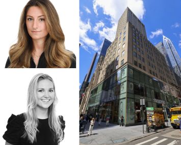 JLL's Margaux Kelleher and Carlee Palmer and 680 Fifth Avenue.