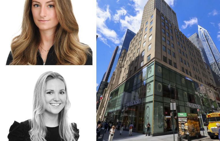JLL's Margaux Kelleher and Carlee Palmer and 680 Fifth Avenue.