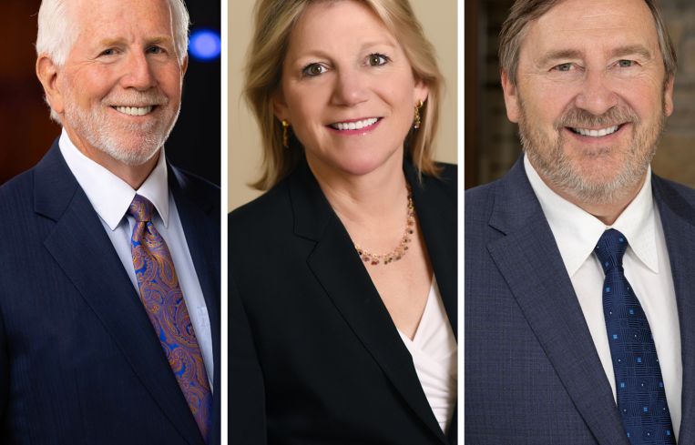 Dermody Properties' Michael Dermody, Kathleen Briscoe, and Douglas Kiersey. Jr.
