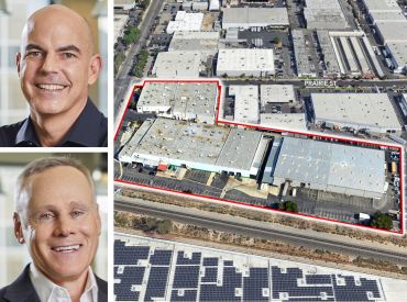 Rexford Industrial Realty's co-CEOs Michael Frankel and Howard Schwimmer, and 9200-9250 Mason Avenue, Chatsworth, Calif.