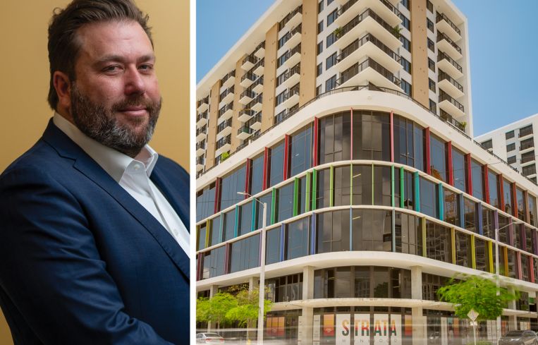 Mitch Sinberg, senior managing director of mortgage banking at Berkadia, and Strata Wynwood.