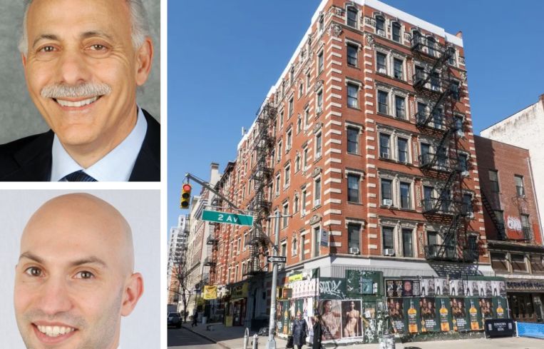 Jonis Realty CEO Nathan Halegua and Vice President Josh Halegua, and 145 Second Avenue.