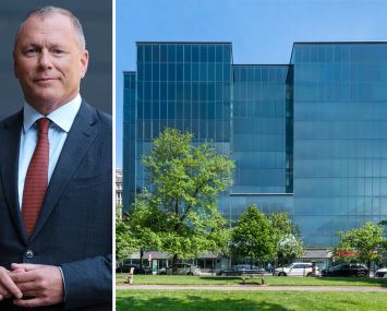Norges Bank Investment Management CEO Nicolai Tangen and 1101 New York Avenue NW.