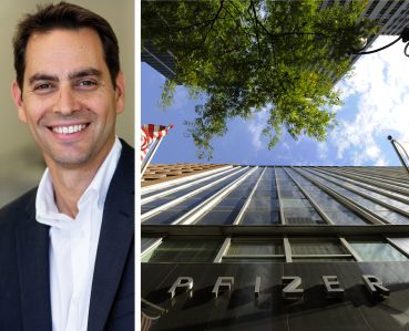 Northwind Group Founder Ran Eliasaf and the former Pfizer headquarters at 219 East 42nd Street.