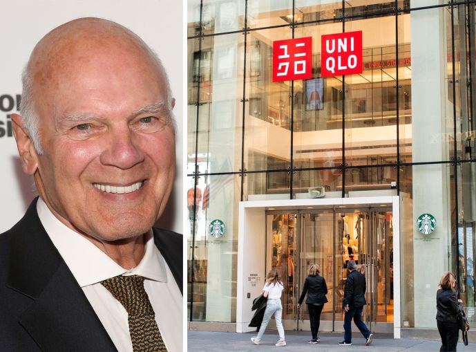 Vornado Chairman and CEO Steve Roth and the Uniqlo store at 666 Fifth Avenue.