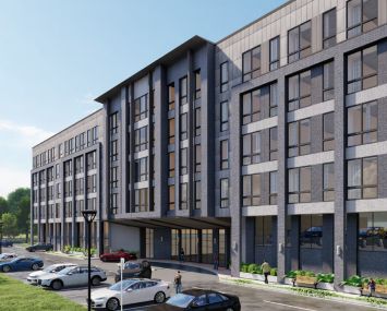 The Delford, a 160-unit luxury apartment building that opened this year in Bergen County, N.J