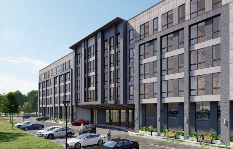 The Delford, a 160-unit luxury apartment building that opened this year in Bergen County, N.J