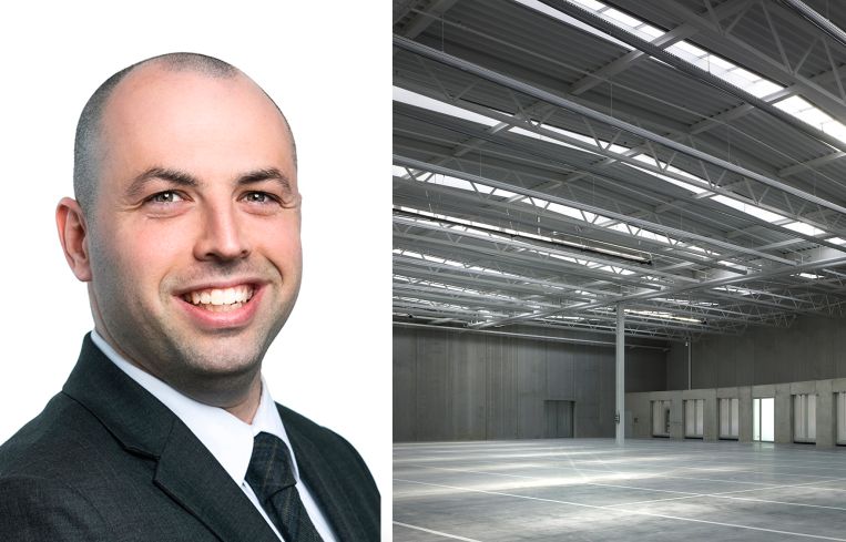Daniel Tropp and an empty warehouse.