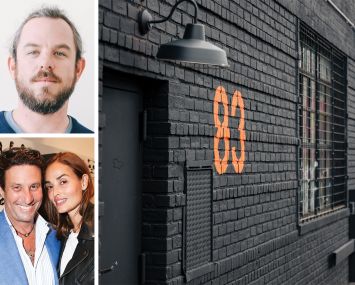 Eric Cohen of ECB Capital, Casa Tua owners Miky Grendene and Leticia Herrera Grendene, and The Block, 83 Gardner Avenue, Brooklyn.